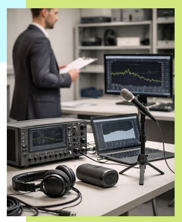 Сертификация аудиотехники в Тюмени от 15311 р., Алешин-Тюм