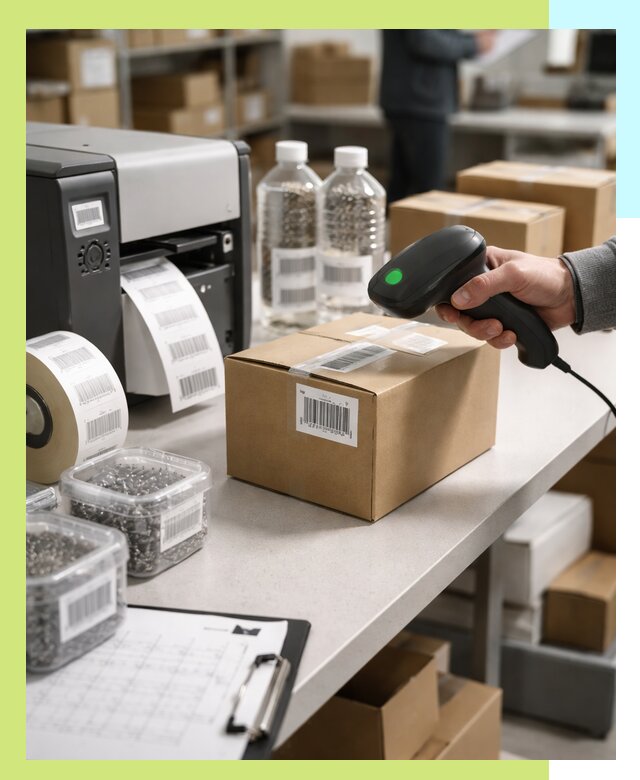Штрихкодирование продукции и маркировка для продажи в Тюмени
