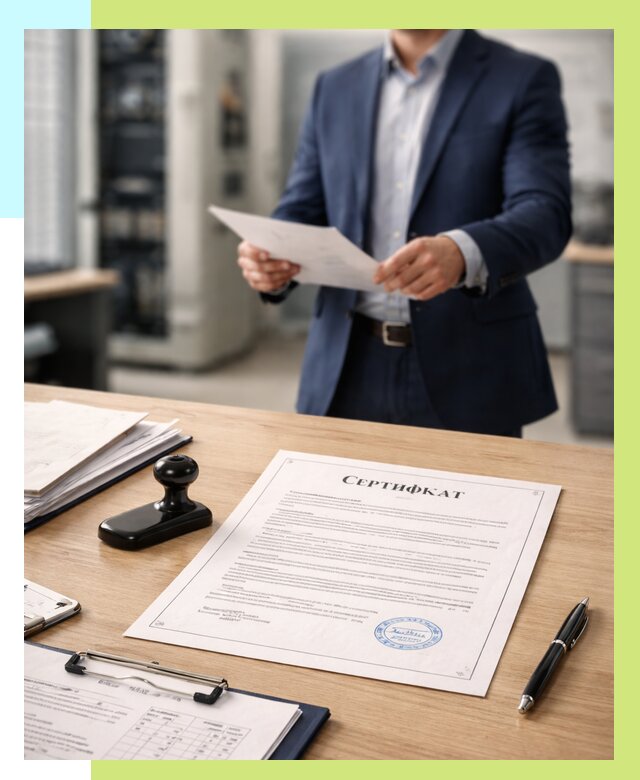 Сертификат на оборудование в Тюмени от 15311 р. | Алешин-Тюм