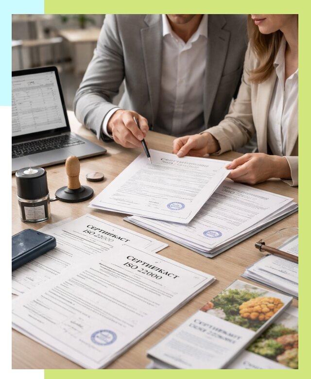 Сертификат ISO 22000 в Тюмени от 40828 р. под ключ | Алешин-Тюм